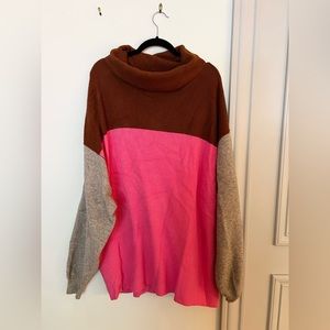Free People XL Oversized Turtleneck Sweater